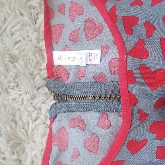 Heart Print Peplum Top - Picture 2 of 4